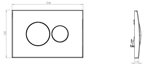 Кнопка смыва Vincea VFP-731MG