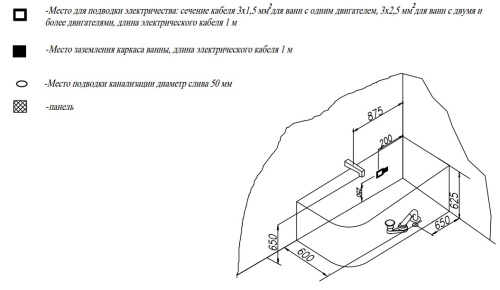 Ванна акриловая Kolpa-San Elektra SP 175x75 L