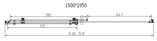Душевой уголок Vincea Como-N VSR-4CN9015CLB