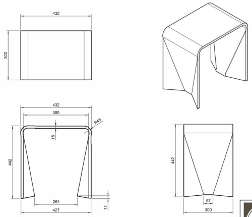 Табурет Knief Turmalin 70301020