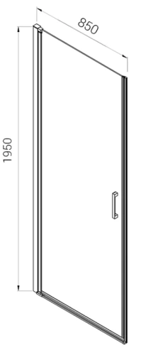 Душевая дверь Vincea Alpha VDP-3AL850МТ