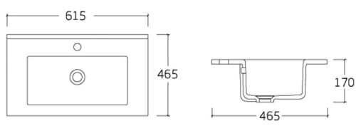 Раковина Vincea VBS-13960MB