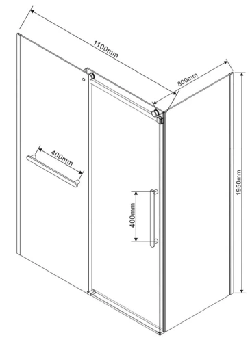 Душевой уголок Vincea Como Soft VSR-1CS8011CL