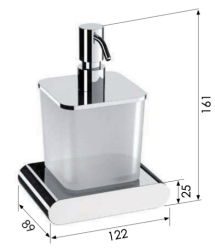 Дозатор Remer Lounge LN13NP, никель брашированный