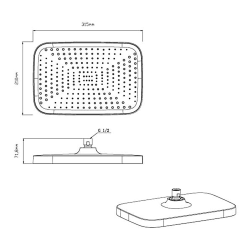 Душевая система Vincea VSFW-321MT1MB