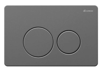 Кнопка для инсталляции Caprigo DEW Steel вороненая сталь DS001-GUN