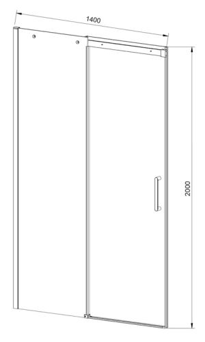 Душевая дверь Vincea Dice VDS-4D140CLB