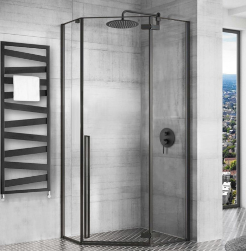 Душевой уголок Rea Diamond Black 80x80 K6900