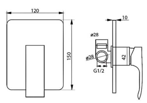 Смеситель для душа Ahti Kerava KA305200