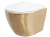 Унитаз подвесной Rea Carlo rimless Flat Brush Gold C6942