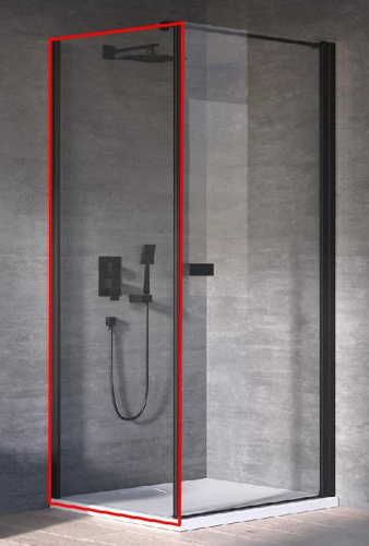 Душевая стенка Kolpa-San Polaris/Andromeda W 80 black transparent 515840