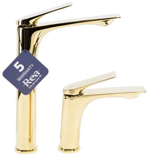 Смеситель для умывальника Rea Avalon gold B1118