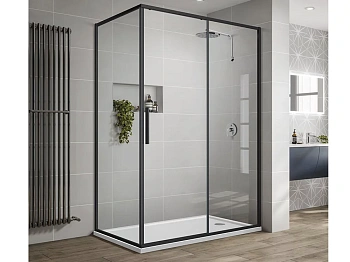 Душевой уголок Vincea Slim-U VSR-2SU9012CLB