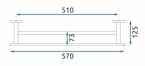Полотенцедержатель Rea Oste 02 black matt 80036