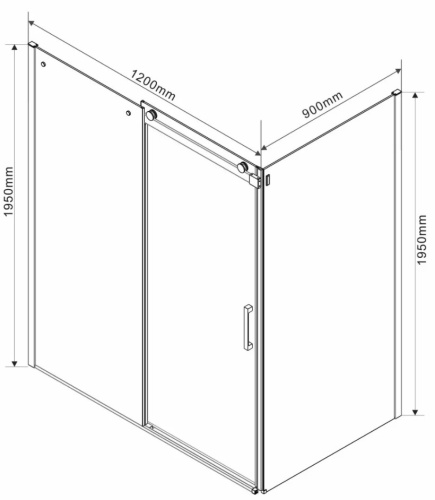 Душевой уголок Vincea Como VSR-1C1014CL