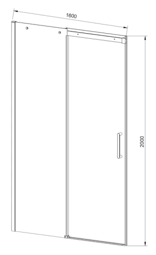 Душевая дверь Vincea Dice VDS-4D160CLB